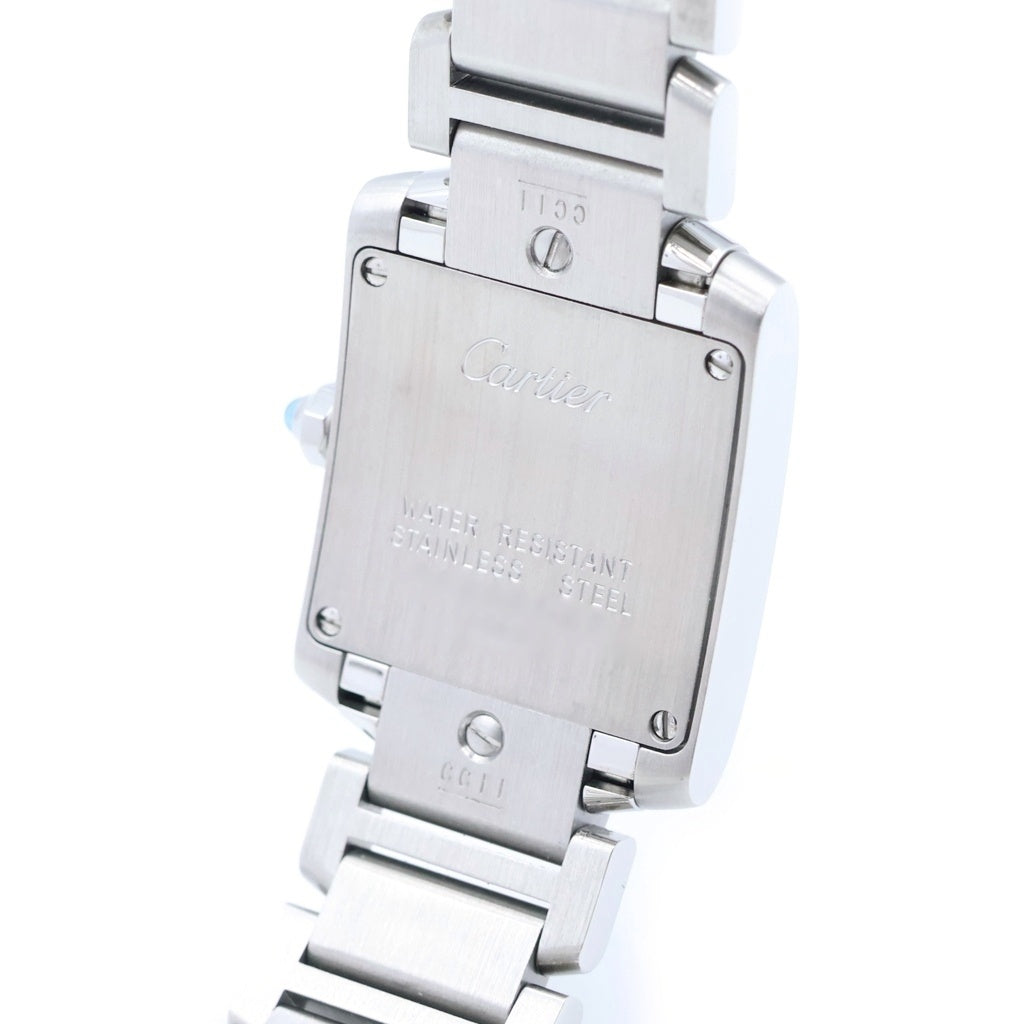 Cartier(カルティエ) タンクフランセーズSM 白文字盤 ステンレス クォーツ SS/QZ W51008Q3 腕時計 レディース