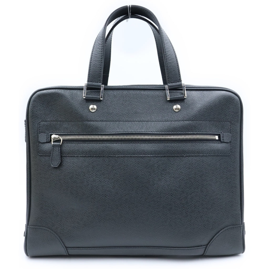 LOUIS VUITTON(ルイヴィトン) タイガ イゴール レザー シルバー金具 ハンドバッグ ビジネスバッグ ブリーフケース アルドワーズ ブラック M31172