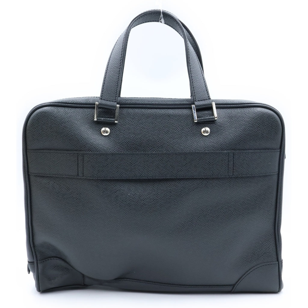 LOUIS VUITTON(ルイヴィトン) タイガ イゴール レザー シルバー金具 ハンドバッグ ビジネスバッグ ブリーフケース アルドワーズ ブラック M31172