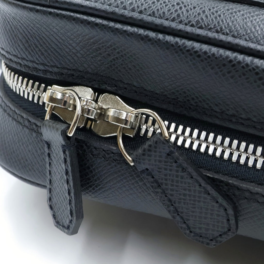 LOUIS VUITTON(ルイヴィトン) タイガ イゴール レザー シルバー金具 ハンドバッグ ビジネスバッグ ブリーフケース アルドワーズ ブラック M31172