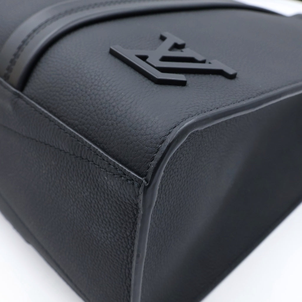 LOUIS VUITTON(ルイヴィトン) LVアエログラム テイクオフトート カーフスキン トートバッグ ショルダーバッグ ICタイプ ノワール ブラック M57308