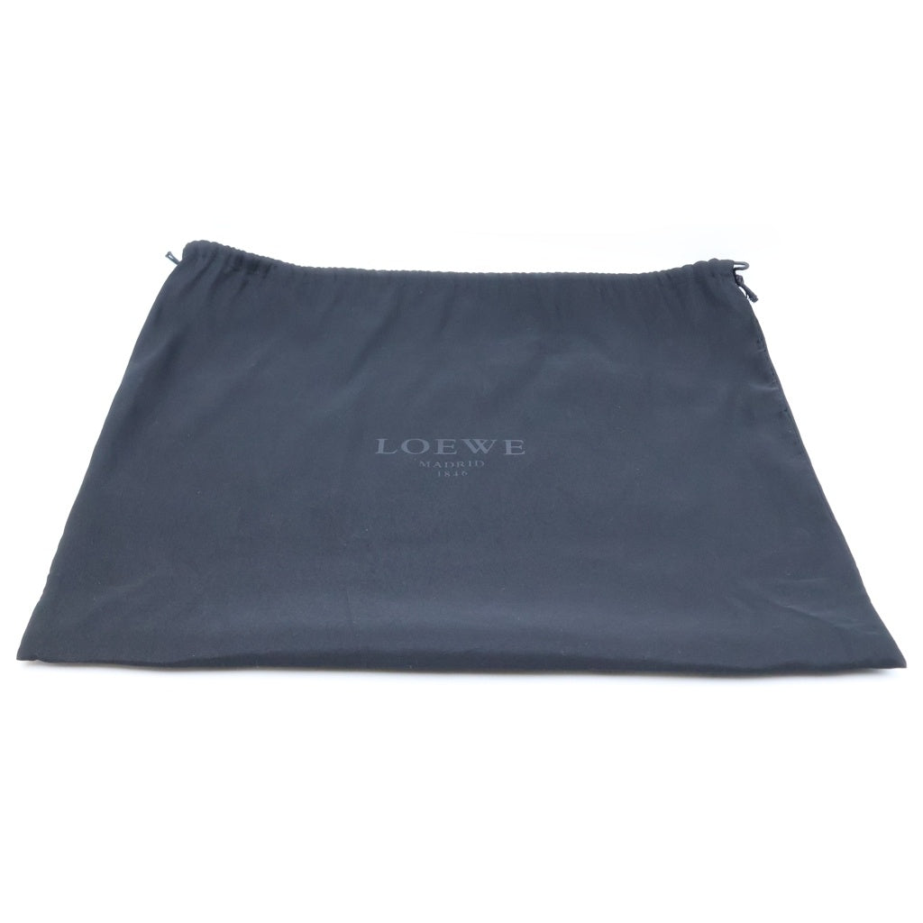 LOEWE(ロエベ) アマソナ36 アナグラム レザー ゴールド金具 ハンドバッグ グレー レディース