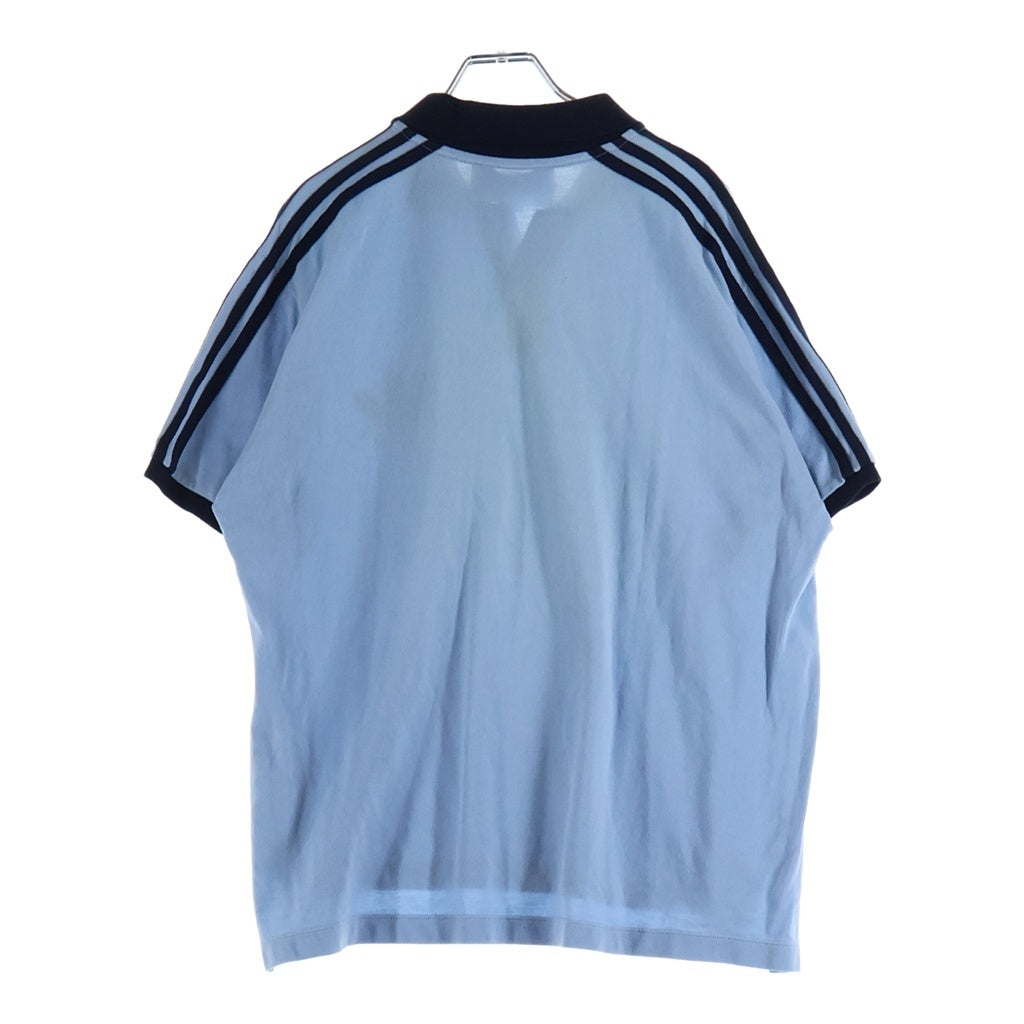 GUCCI(グッチ) GUCCI adidas グッチ アディダス ポロシャツ Tシャツ 半袖 コットン ブルー