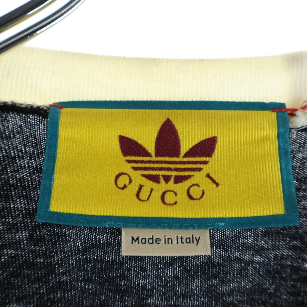 GUCCI(グッチ) GUCCI adidas グッチ アディダス ロングスリーブ Tシャツ 長袖 トップス コットン ブラック