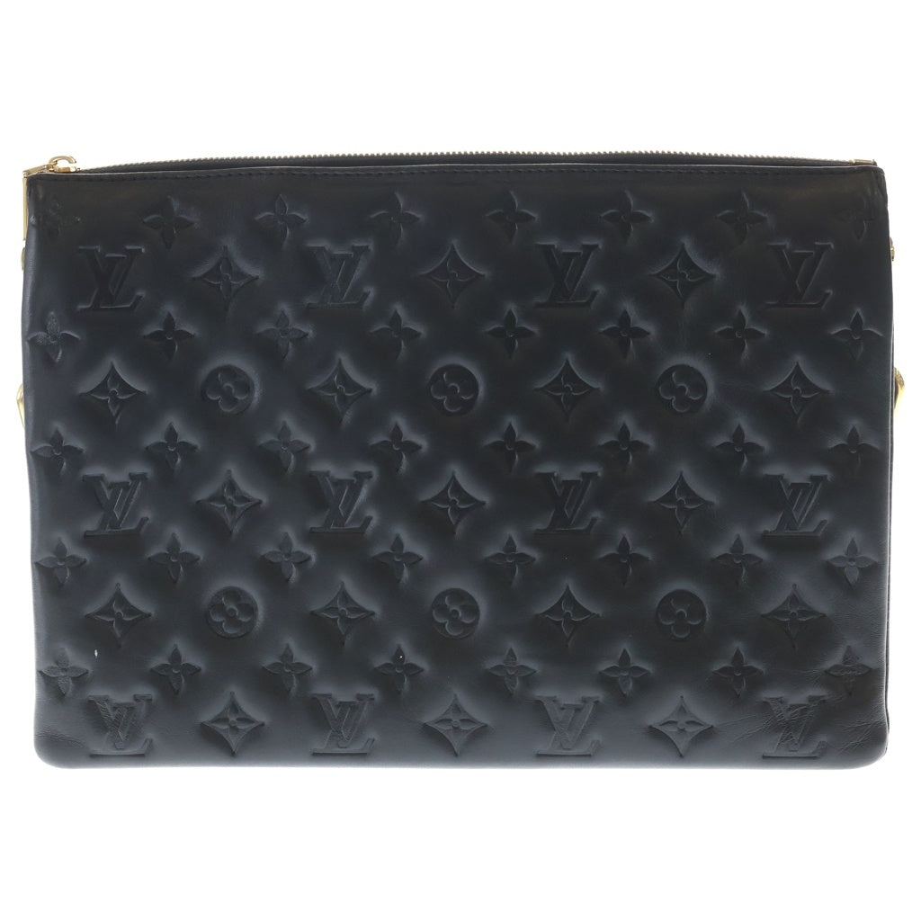 LOUIS VUITTON(ルイヴィトン) クッサンMM ショルダーバッグ 2WAY ラムレザー バッグ ブラック M21264 ICチップ レディース