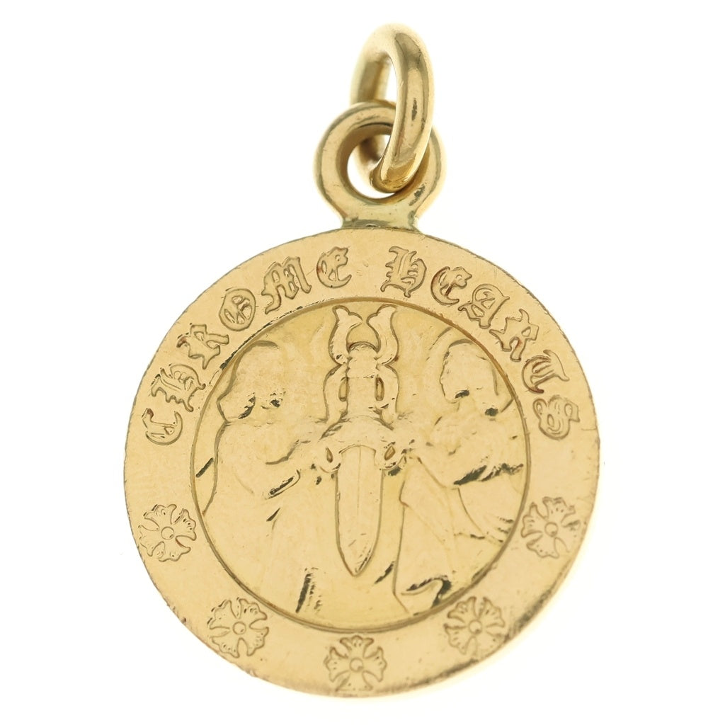 CHROME HEARTS(クロムハーツ) 22K ANGEL MEDAL 22K エンジェルメダル チャーム ネックレス トップ ゴールド