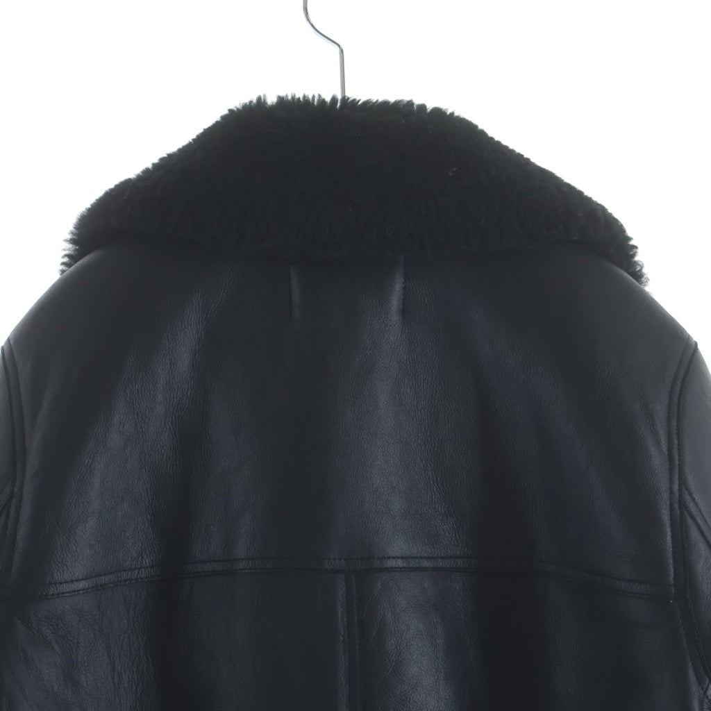 Acne Studios(アクネ ストゥディオズ) ラムムートン ダブルライダース ジャケット ブラック 1AQ173