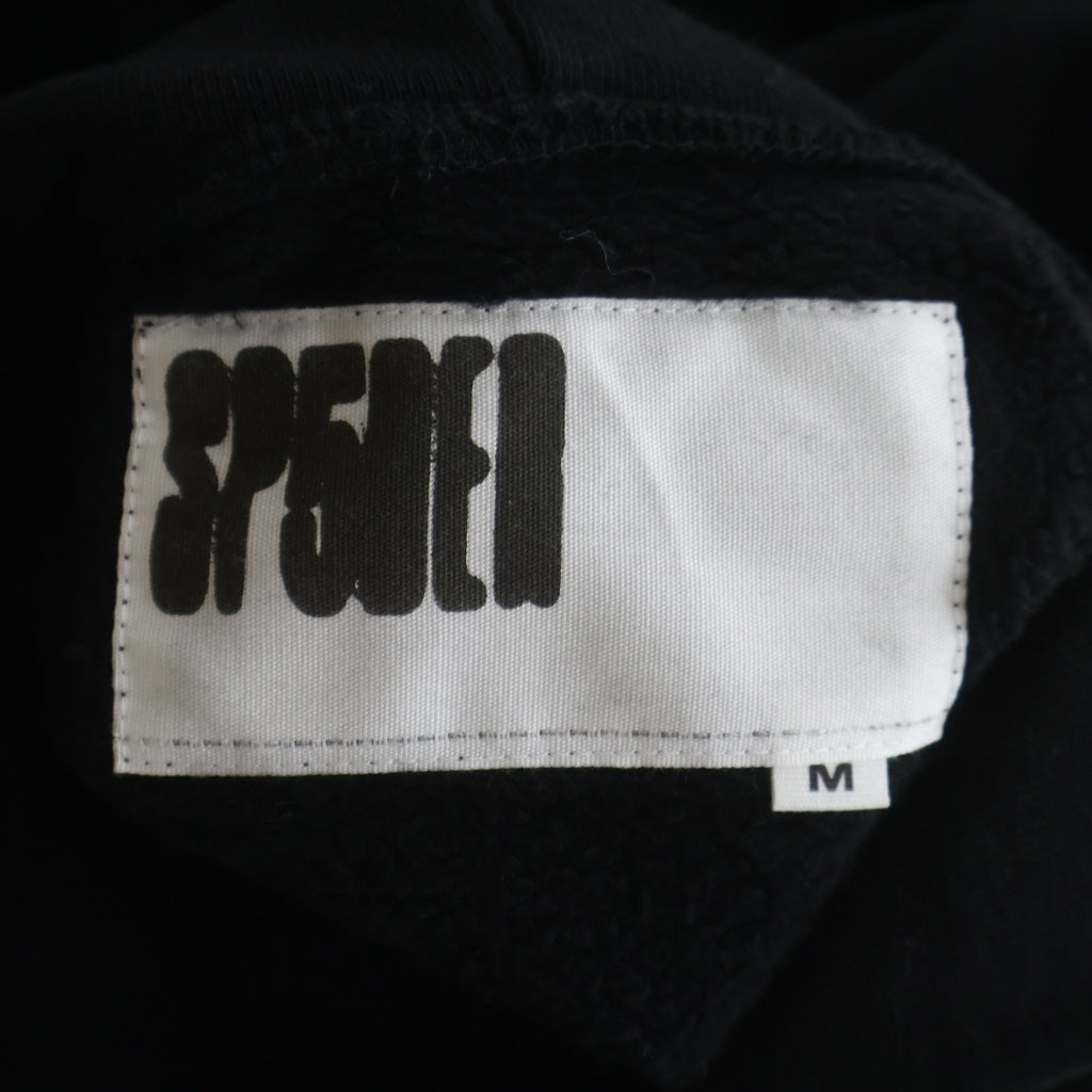 SP5DER(スパイダー) REFLECTIVE BELUGA HOODIE リフレクター ベルガ フーディー プルオーバーパーカー ブラック