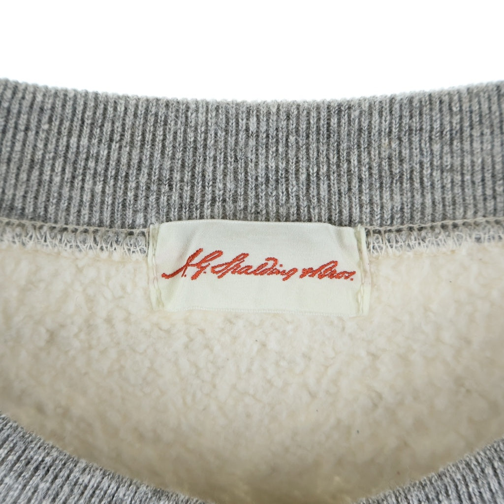 JELADO(ジェラード) ×A.G.SPALDING S/S SWEAT TEE ×エージースポルディング クルーネック 半袖 スウエット Tシャツ カットソー グレー