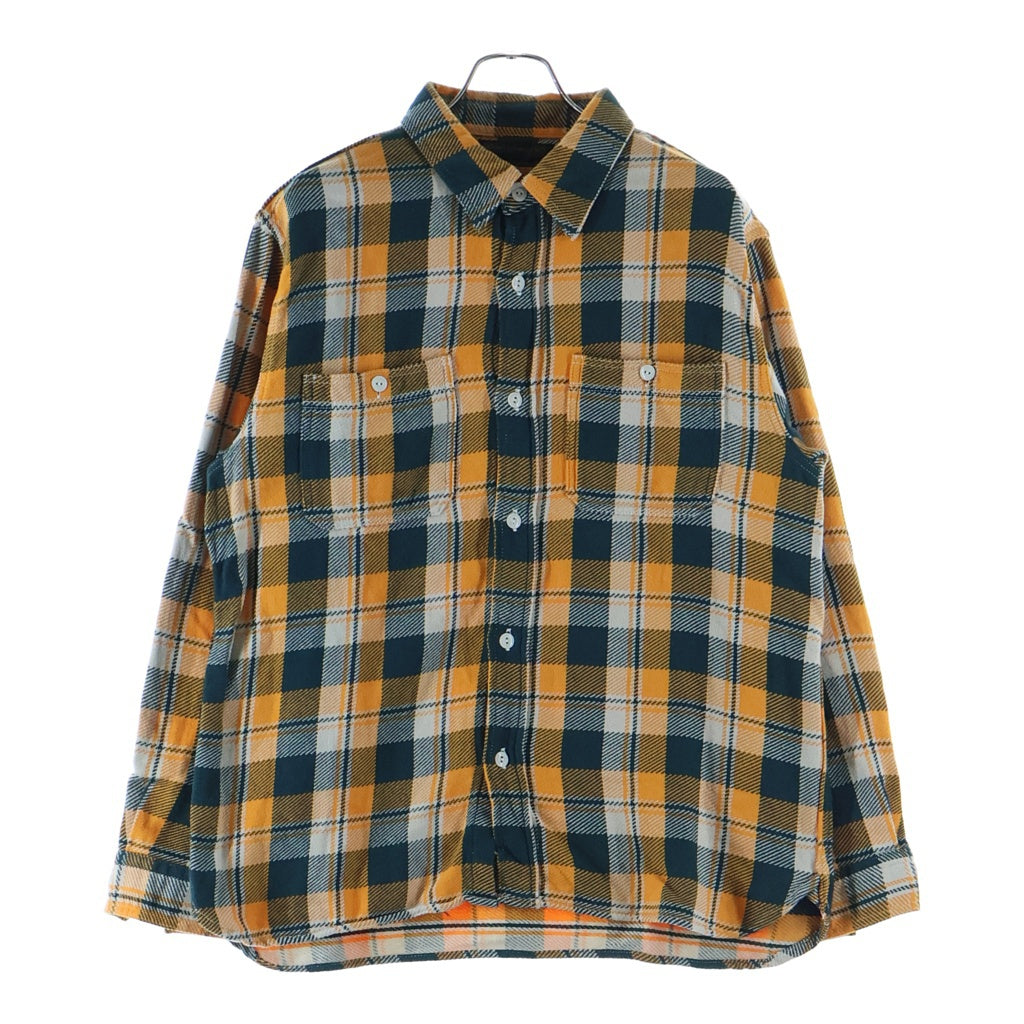 FULLCOUNT(フルカウント) 4085 CHECK FLANNEL WORK SHIRT チェック フランネル ワーク 長袖シャツ イエロー/グリーン