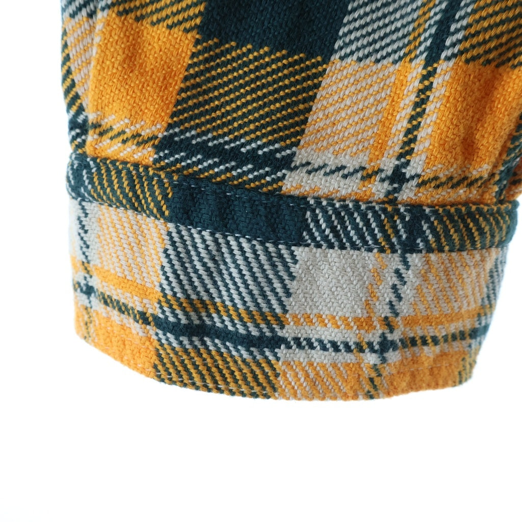 FULLCOUNT(フルカウント) 4085 CHECK FLANNEL WORK SHIRT チェック フランネル ワーク 長袖シャツ イエロー/グリーン