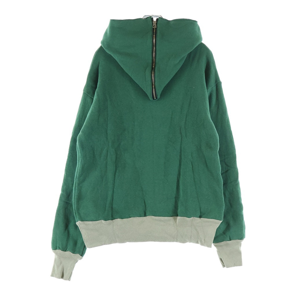 WAREHOUSE(ウェアハウス) JOHN GLUCKOW HALF ZIP SWEATPARKA ジョングラッコー ハーフ ジップ スウエットパーカー グリーン