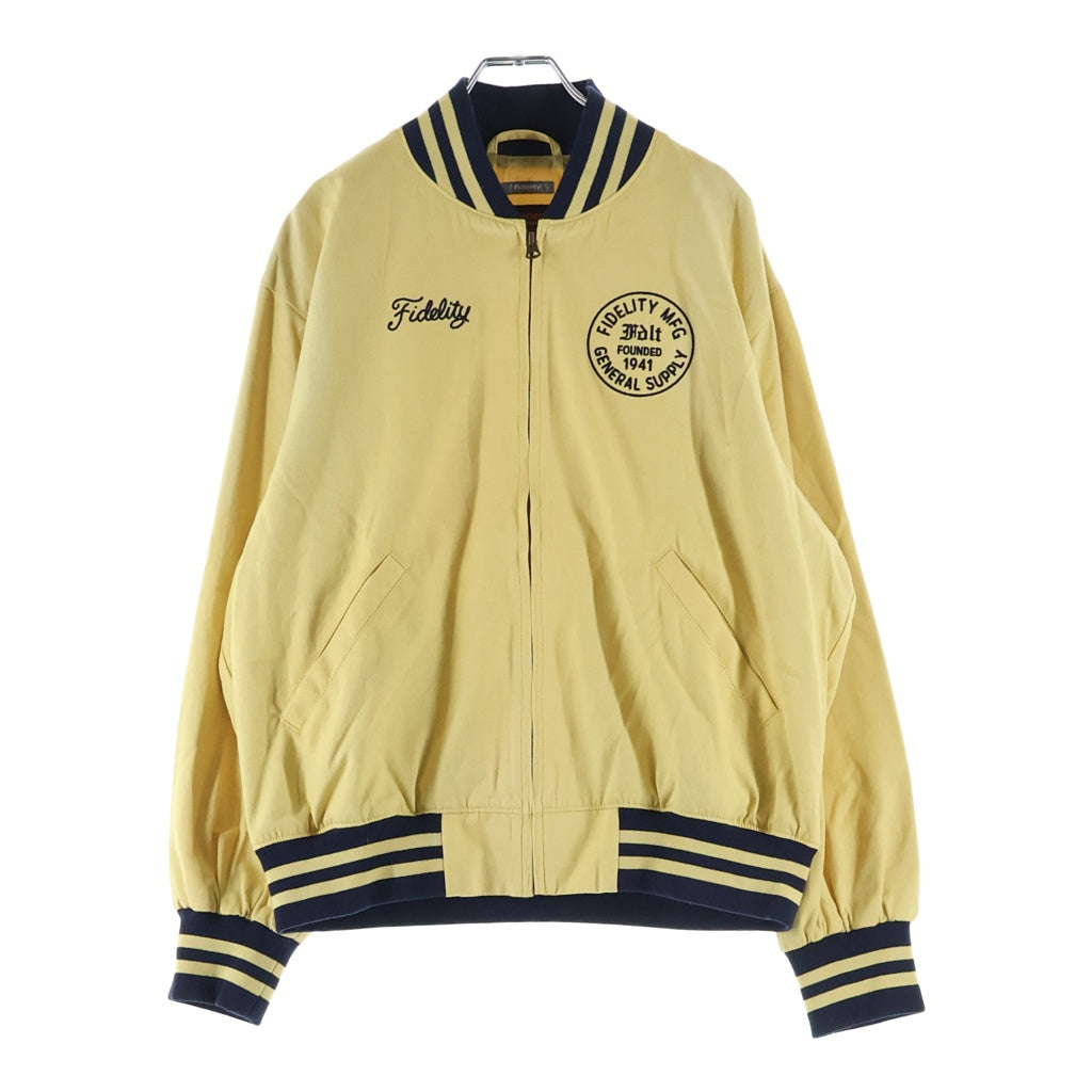 FIDELITY(フィデリティ) 25SS ×SKOOKUM ×スクーカム スタジアム ジャンパー ジップアップ ジャケット イエロー SN-25375900