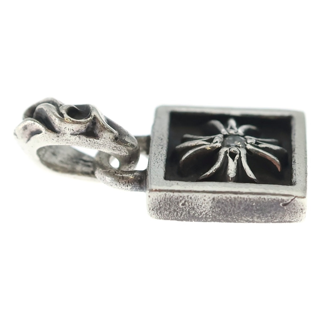 CHROME HEARTS(クロムハーツ) FRAMED CH PLUS 1DIA フレームドCHプラス 1ダイヤ ペンダントトップ シルバー
