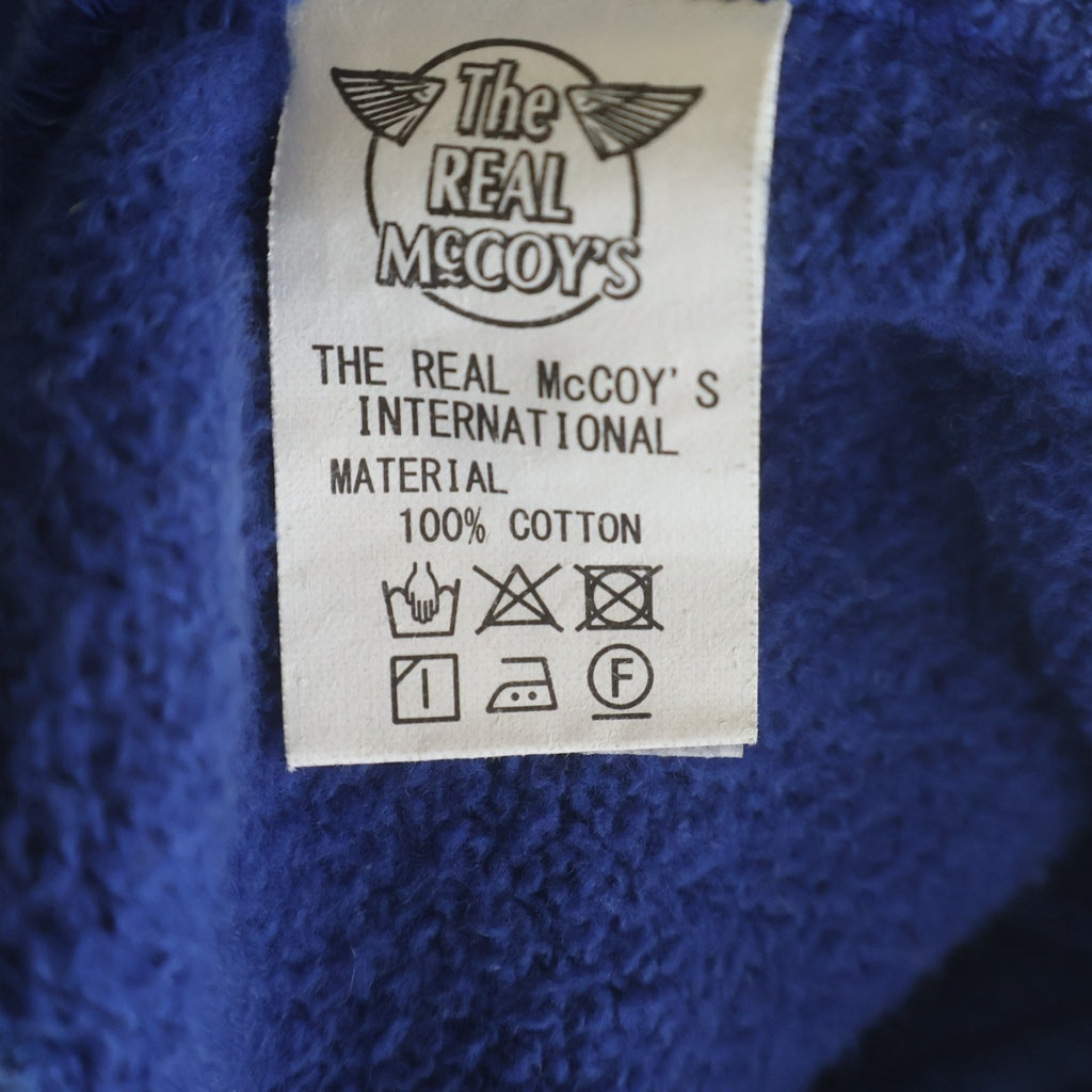 THE REAL McCOY'S(ザリアルマッコイ) BUCO F/Z PARKA SWEATSHIRT ブコ フル ジップアップ パーカー スウエットシャツ ブルー BC23101