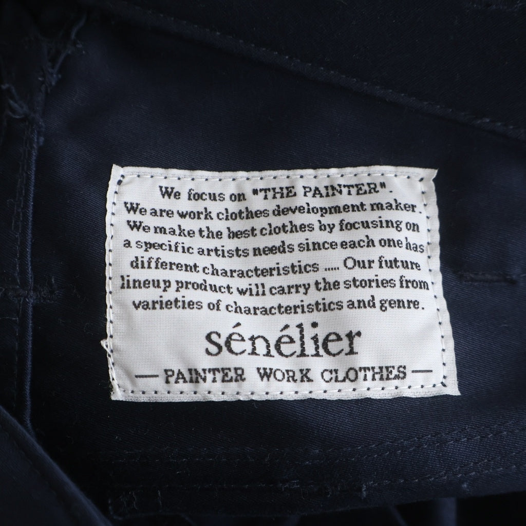 senelier(セネリエ) PROT LINE WIDE PANTS プロット ライン ワイド パンツ ネイビー SE-PA-09-0124