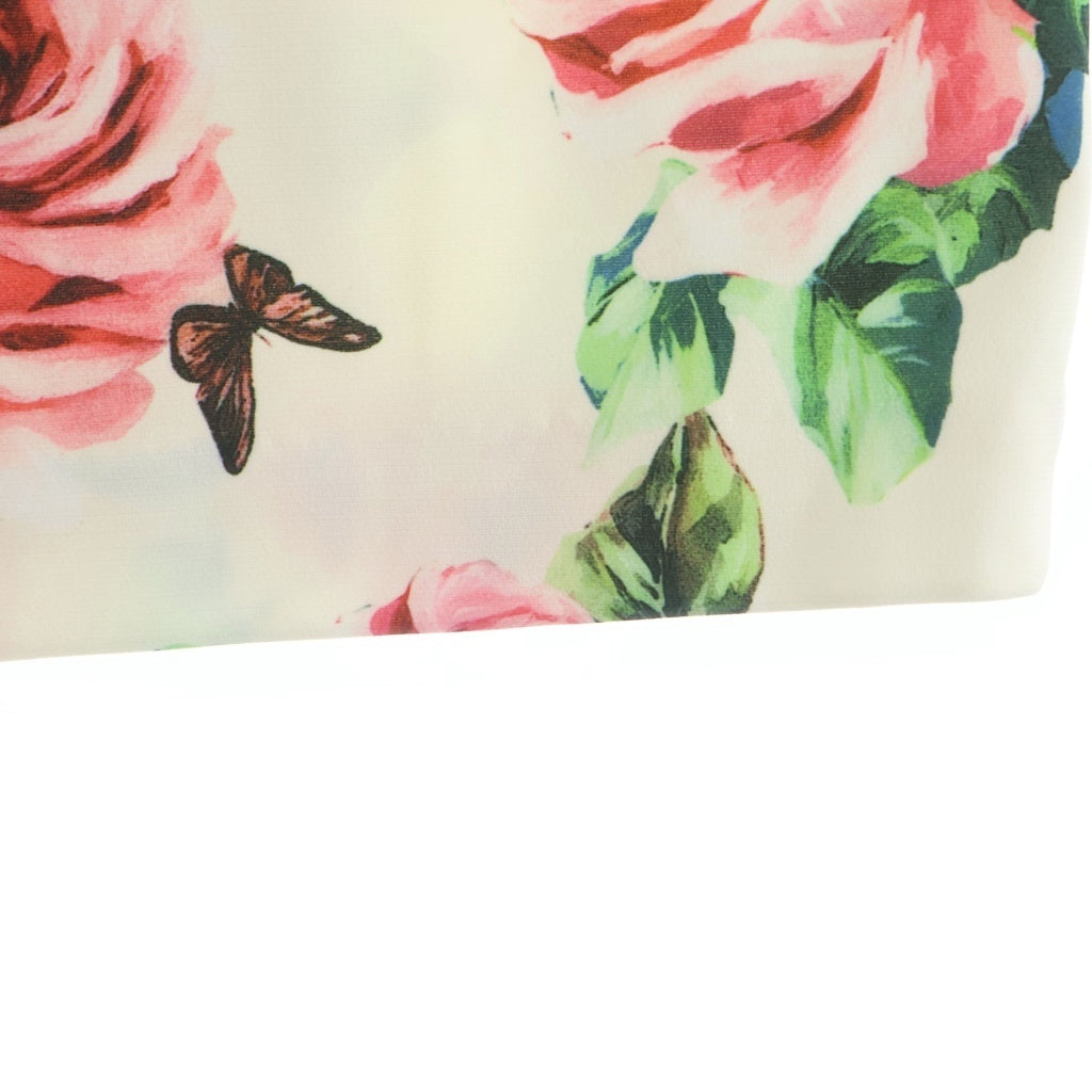 DOLCE & GABBANA(ドルチェアンドガッバーナ) VANITY(ヴァニティー)花柄デザイン ノースリーブ ワンピース レディース ホワイト DD-F6JFOT/FPR85-H