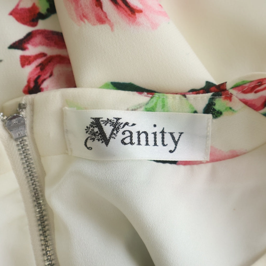 DOLCE & GABBANA(ドルチェアンドガッバーナ) VANITY(ヴァニティー)花柄デザイン ノースリーブ ワンピース レディース ホワイト DD-F6JFOT/FPR85-H