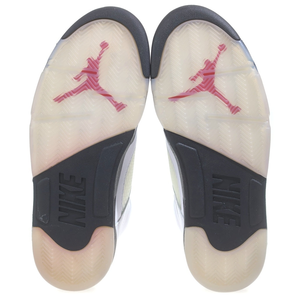 NIKE(ナイキ) AIR JORDAN 5 RETRO FIRE RED エアジョーダン5 ファイアレッド ハイカットスニーカー ホワイト/レッド US8.5/26.5cm DA1911-102