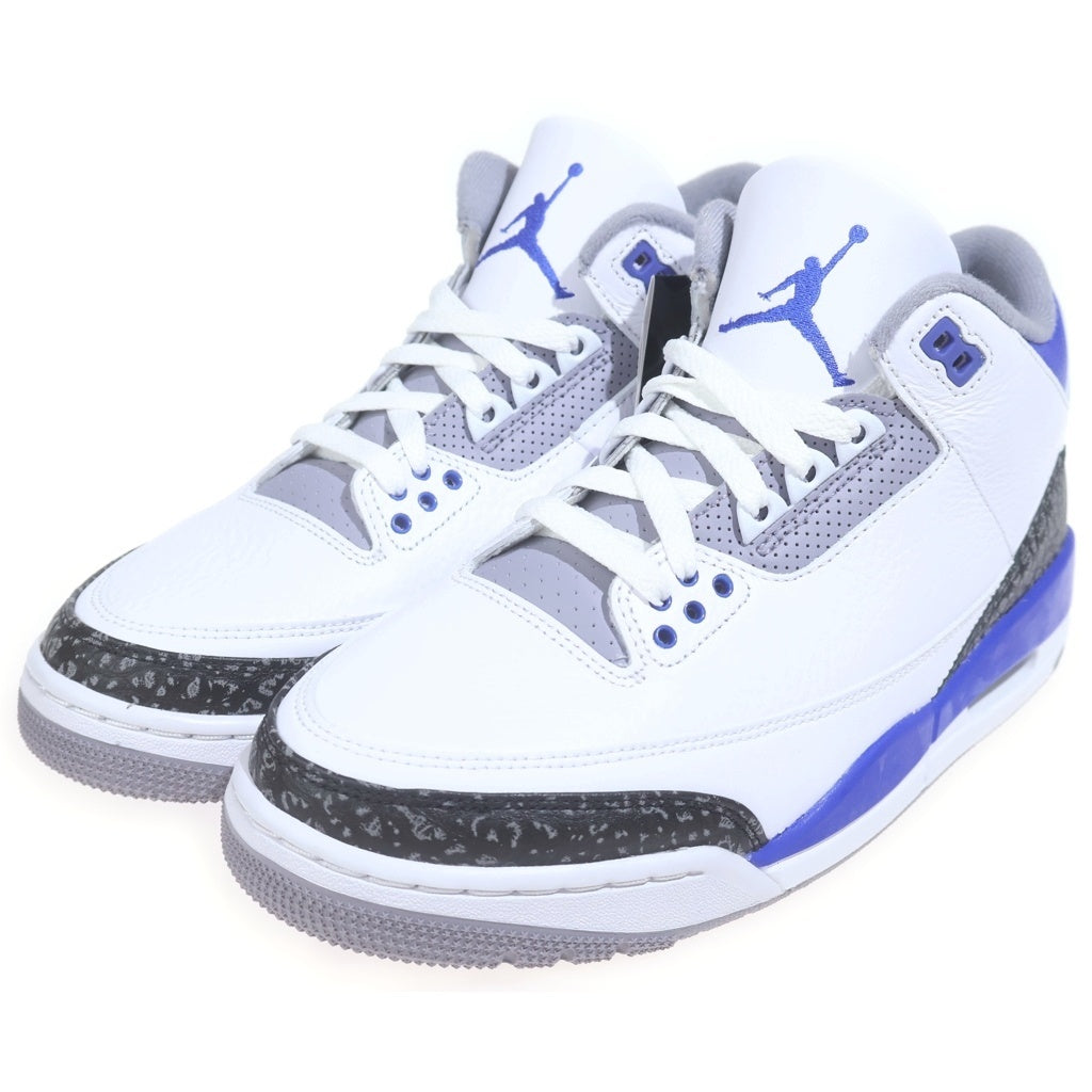 NIKE(ナイキ) AIR JORDAN 3 RETRO RACER BLUE エアジョーダン3 レーサー ハイカットスニーカー ブルー/ホワイト US8.5/26.5cm CT8532-145