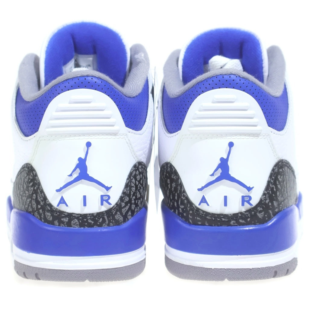 NIKE(ナイキ) AIR JORDAN 3 RETRO RACER BLUE エアジョーダン3 レーサー ハイカットスニーカー ブルー/ホワイト US8.5/26.5cm CT8532-145