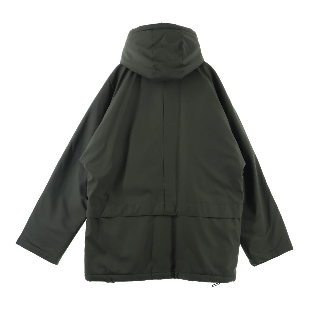 PRADA SPORT(プラダ スポーツ) ロゴプレート 中綿ナイロンジャケット カーキ