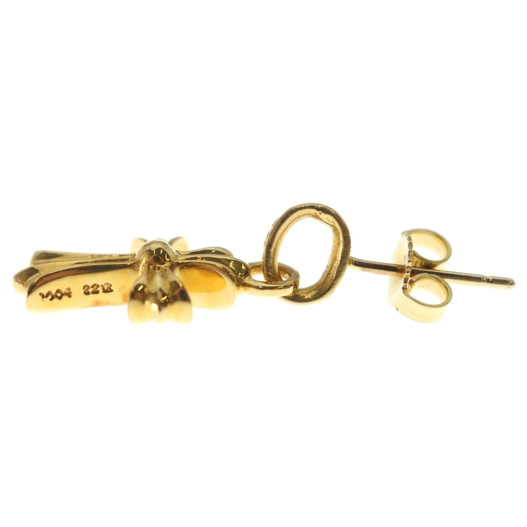 CHROME HEARTS(クロムハーツ) 22K BBY F PPRCHN P/DIA ベイビーファットクロス ドロップピアス PAVEダイヤ ゴールド BCA018