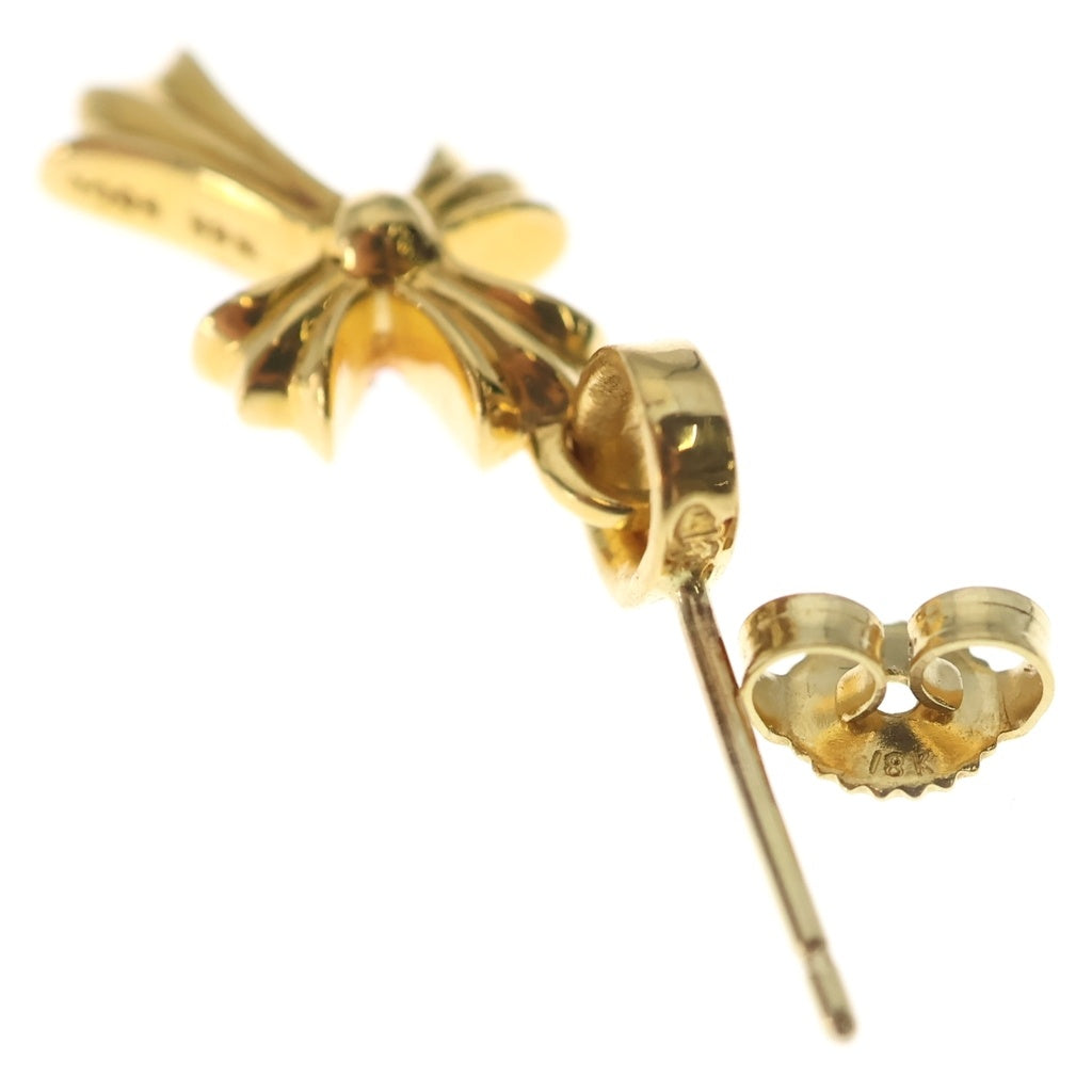 CHROME HEARTS(クロムハーツ) 22K BBY F PPRCHN P/DIA ベイビーファットクロス ドロップピアス PAVEダイヤ ゴールド BCA018