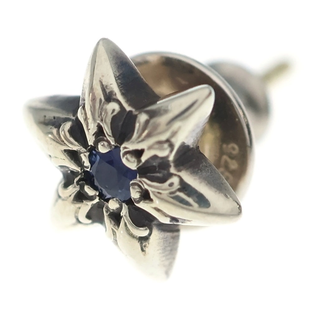 CHROME HEARTS(クロムハーツ) CO STAR 1 SAP スタースタッド 1サファイア ピアス シルバー