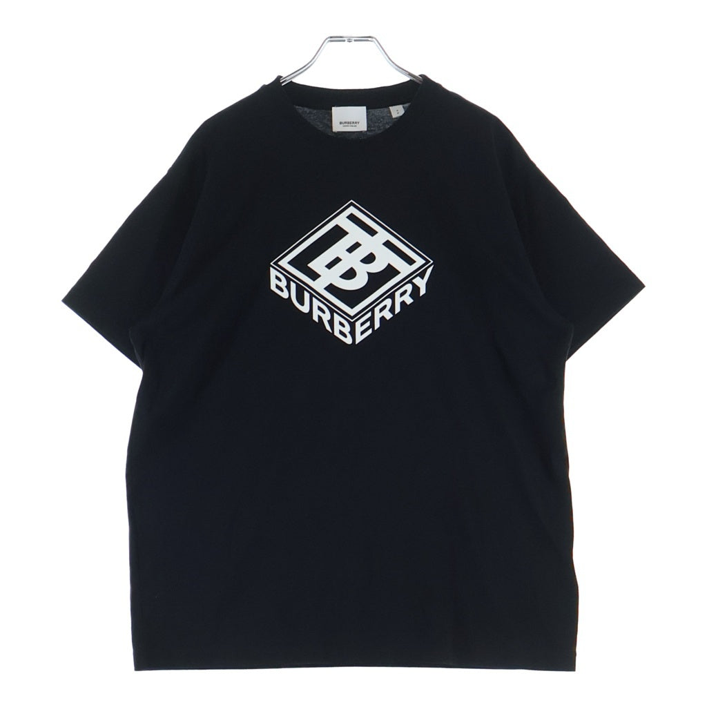 BURBERRY(バーバリー) TBロゴ クルーネック 半袖Tシャツ カットソー ブラック 8038543