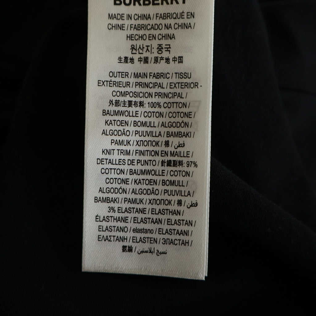BURBERRY(バーバリー) TBロゴ クルーネック 半袖Tシャツ カットソー ブラック 8038543