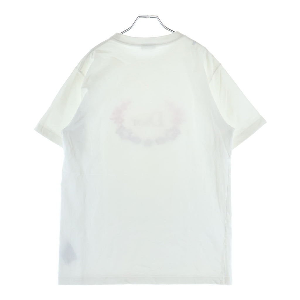 Dior HOMME(ディオールオム) 23SS ロゴエンブロイダリー クルーネック 半袖Tシャツ カットソー ホワイト 313J696A0554