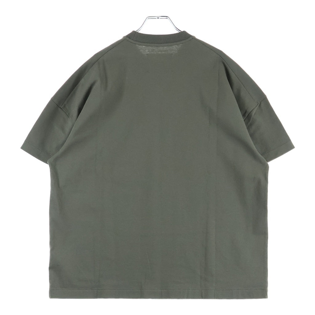JIL SANDER(ジルサンダー) 23SS フロントロゴ クルーネック 半袖Tシャツ カーキ J21GC0001