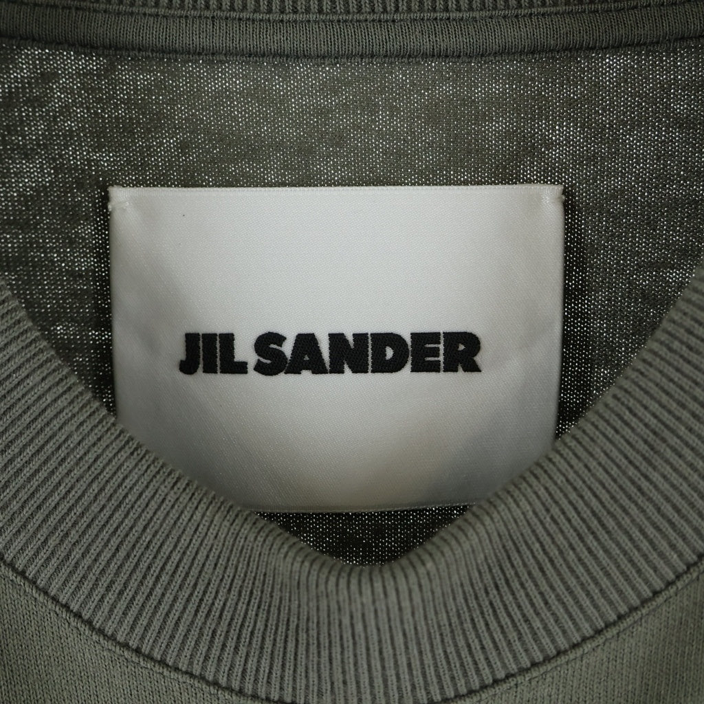 JIL SANDER(ジルサンダー) 23SS フロントロゴ クルーネック 半袖Tシャツ カーキ J21GC0001