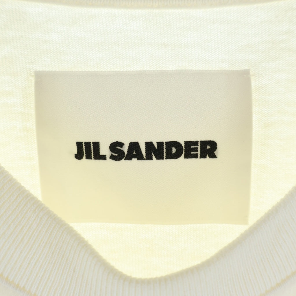 JIL SANDER(ジルサンダー) 23SS フロントロゴ クルーネック 半袖Tシャツ ホワイト J21GC0001