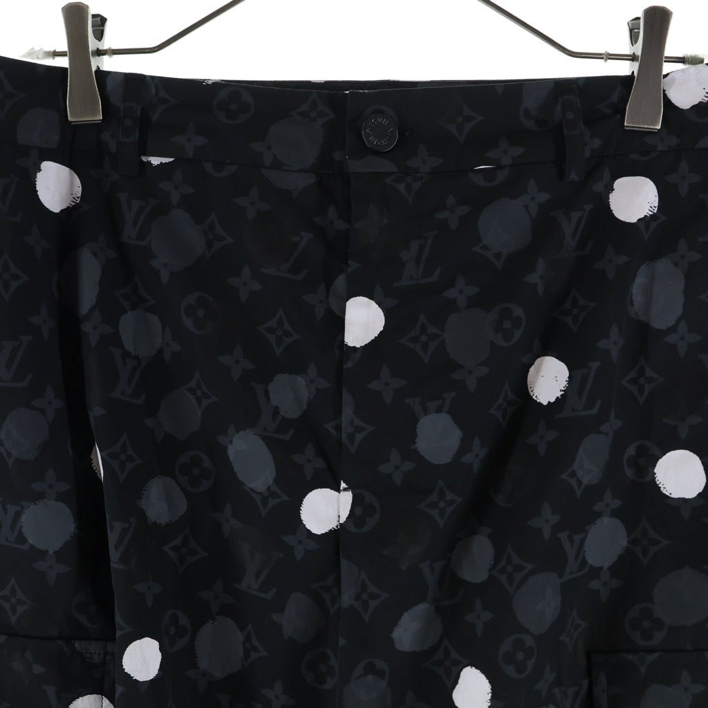 LOUIS VUITTON(ルイヴィトン) 23SS 草間彌生 モノグラム ペインティッド ドット カーゴパンツ ブラック RM231H V21 HOP30W