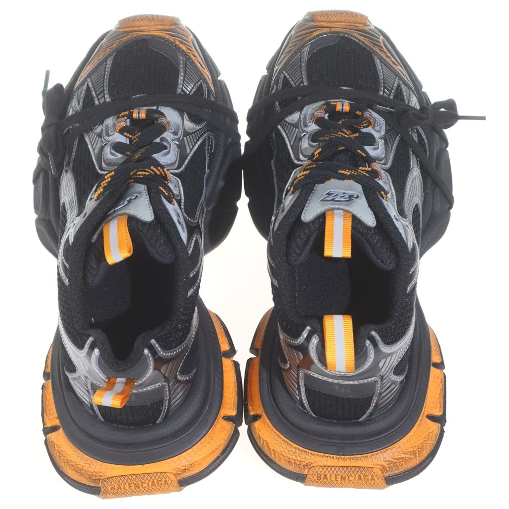 BALENCIAGA(バレンシアガ) 3XL SNEAKER スリーエックスエル ユーズド加工 メッシュ ローカットスニーカー ブラック/オレンジ 734734