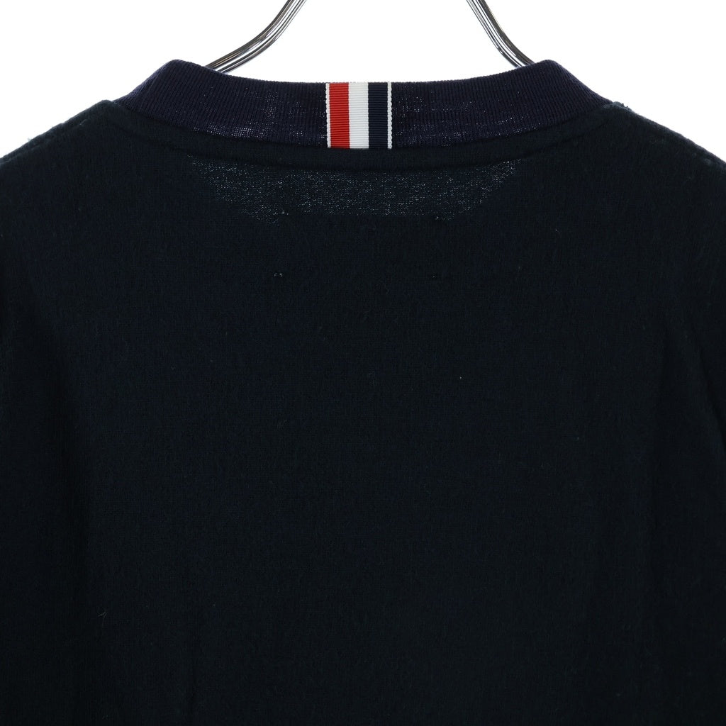 THOM BROWNE(トムブラウン) ウール スウェットトレーナー ネイビー MJT006AK7618