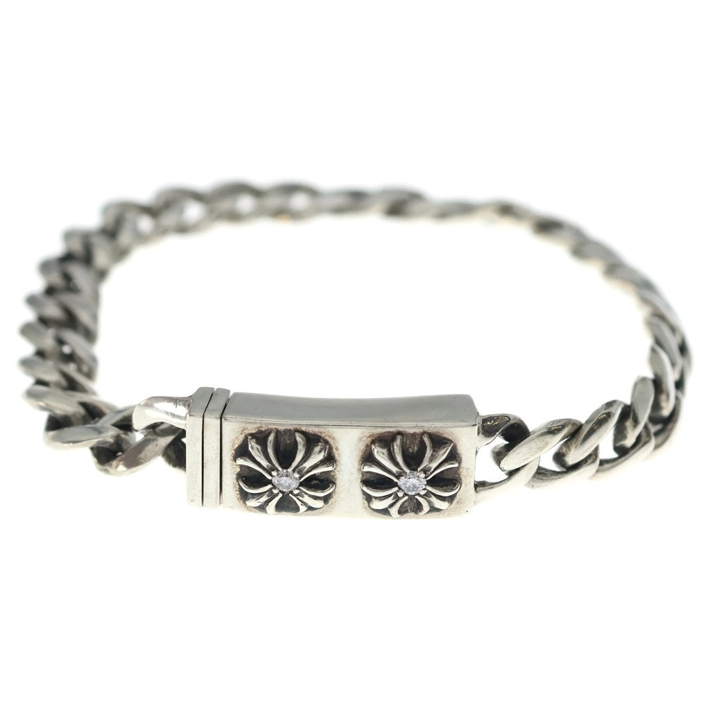 CHROME HEARTS(クロムハーツ) ID MINI CHX DIA ミニID CHX ダイヤ ブレスレット シルバー