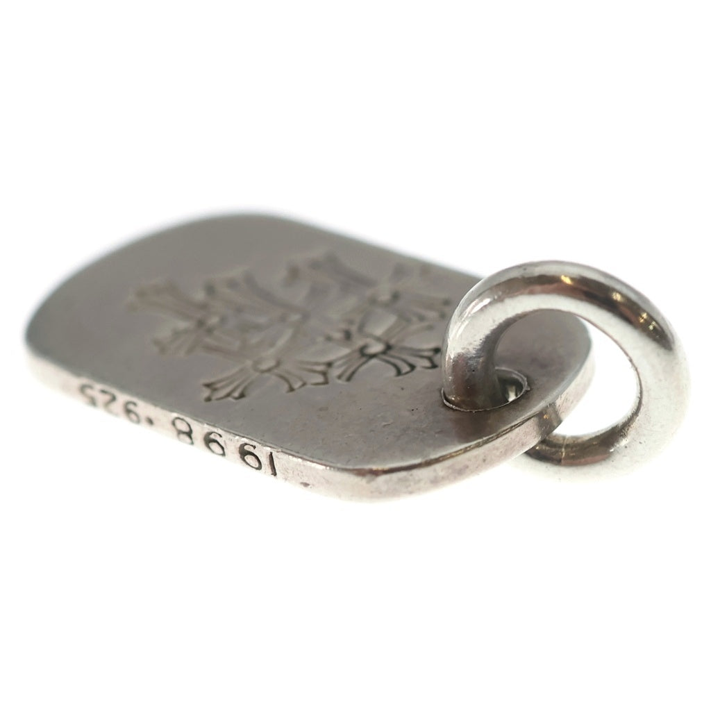 CHROME HEARTS(クロムハーツ) D TAG SML スモールドッグタグ セメタリーエングレイブオールド シルバーネックレストップ