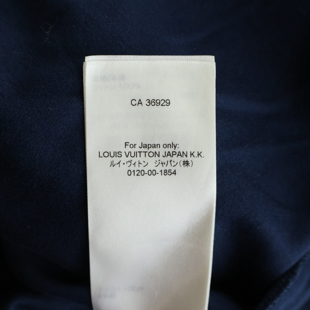 LOUIS VUITTON(ルイヴィトン) 23SS ネックチェーンフロント クルーネック 半袖Tシャツ カットソー ネイビー RW232W UOL FPTS10