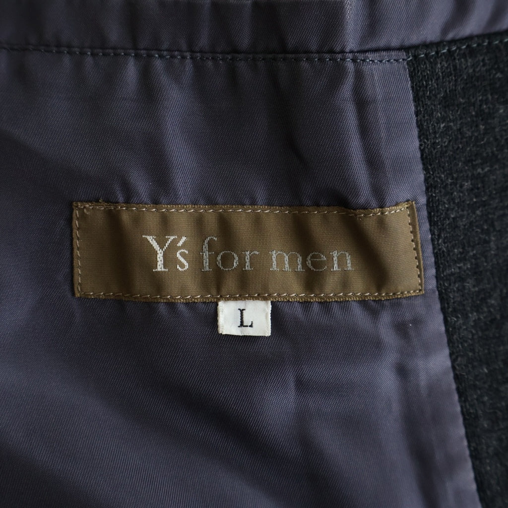Y's for men(ワイズフォーメン) フード付き ウールロング コート グレー MW-C10-117