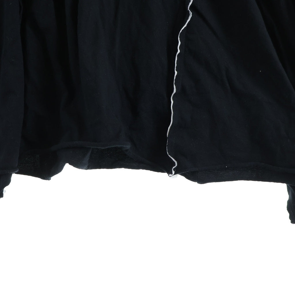 B Yohji Yamamoto(ビー ヨウジヤマモト) 18AW スイッチフードプルオーバーカットソー ブラック NV-T60-074
