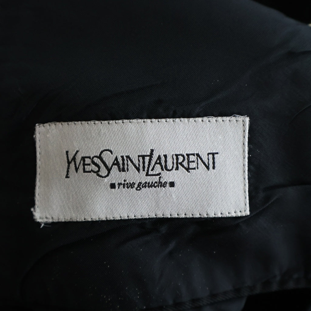 YVES SAINT LAURENT(イヴサンローラン) ウール シングル 2ボタン ジャケット ブラック 28PBYC