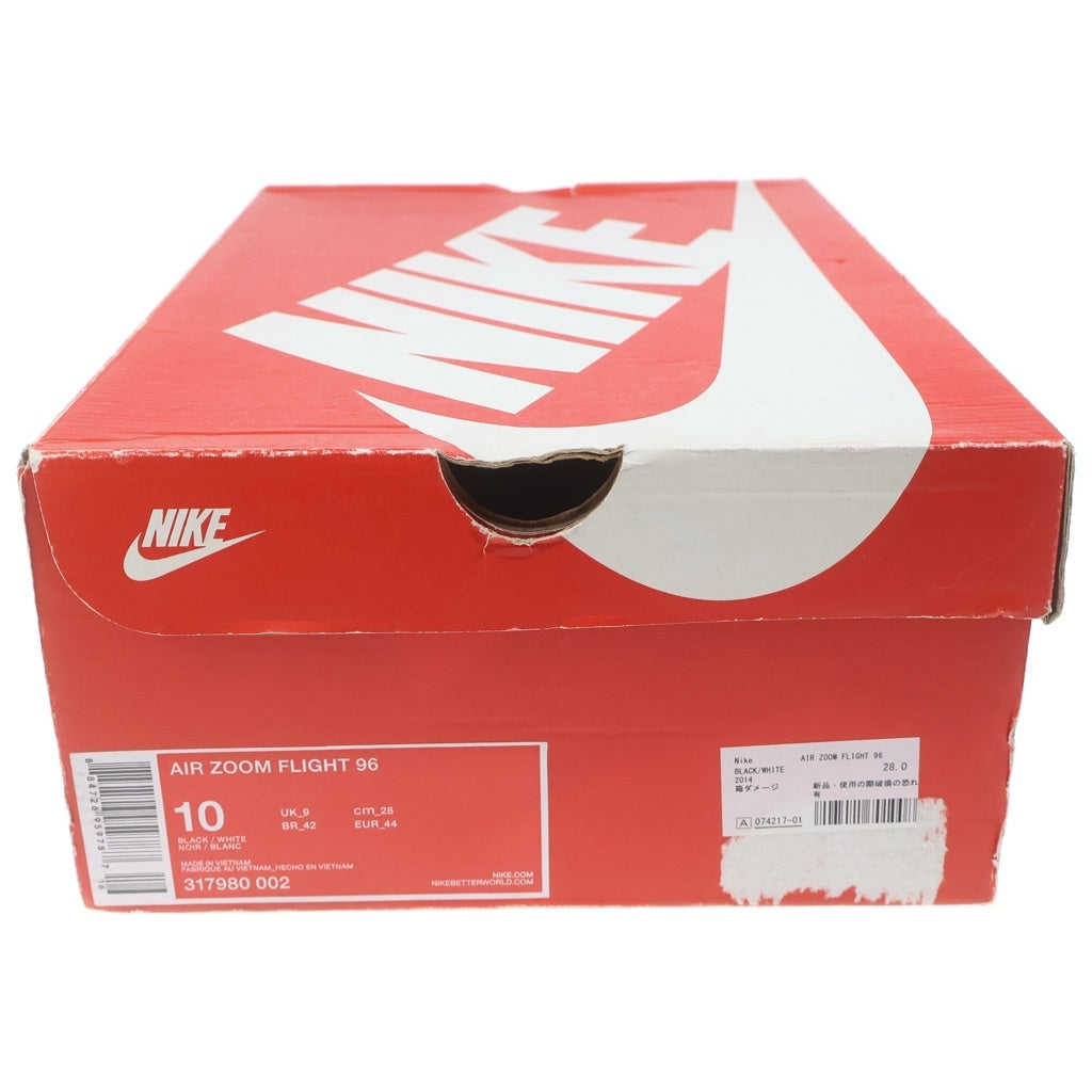 NIKE(ナイキ) AIR ZOOM FLIGHT 96 エアズームフライト96 ハイカットスニーカーブラック US10/28cm 317980-002