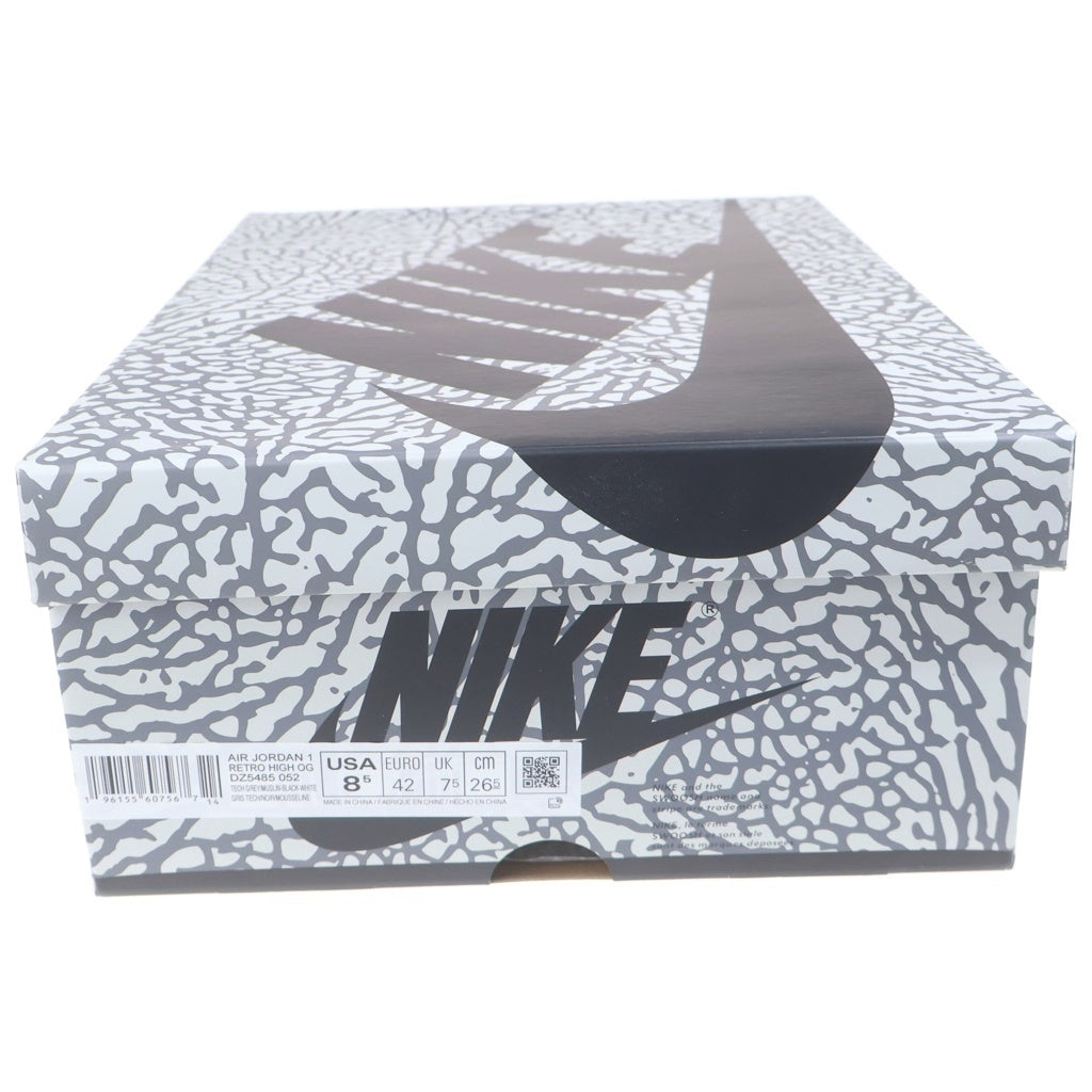NIKE(ナイキ) AIR JORDAN 1 RETRO HIGH OG WHITE CEMENT ELEPHANT エアジョーダン1 ハイ OG ホワイトセメント サファリ ハイカットスニーカー US10.5/28.5cm DZ5485-052