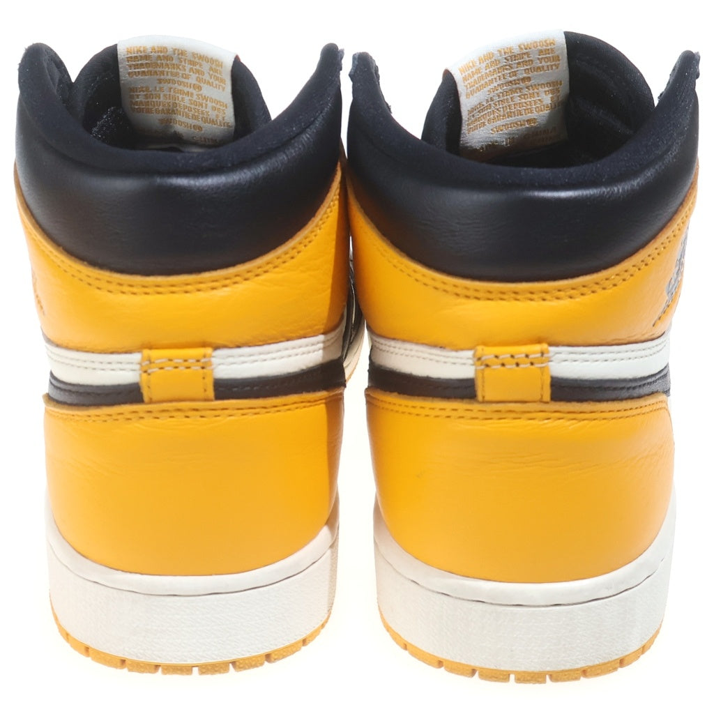 NIKE(ナイキ) AIR JORDAN1 RETRO HIGH OG エアジョーダン1 タクシー ハイカットスニーカー イエロー US8.5/26.5cm 555088-711
