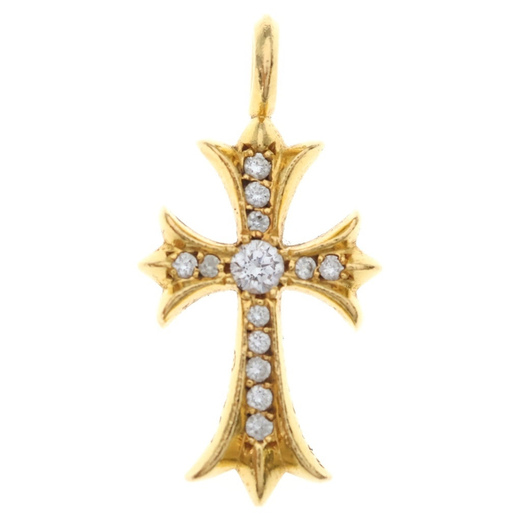CHROME HEARTS(クロムハーツ) 22K TNY CRSF P/DIA タイニーファットクロス PAVEダイヤ ペンダントトップ ゴールドBCA033