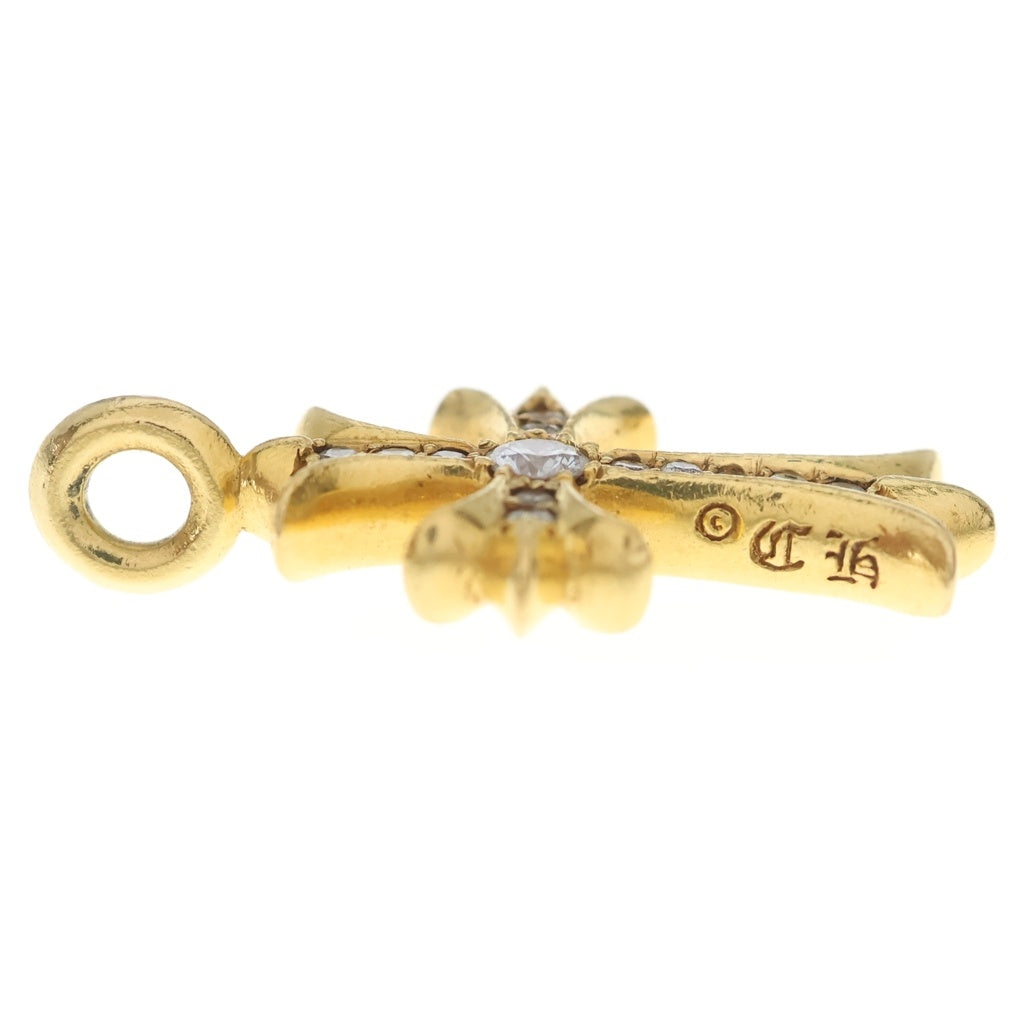CHROME HEARTS(クロムハーツ) 22K TNY CRSF P/DIA タイニーファットクロス PAVEダイヤ ペンダントトップ ゴールドBCA033