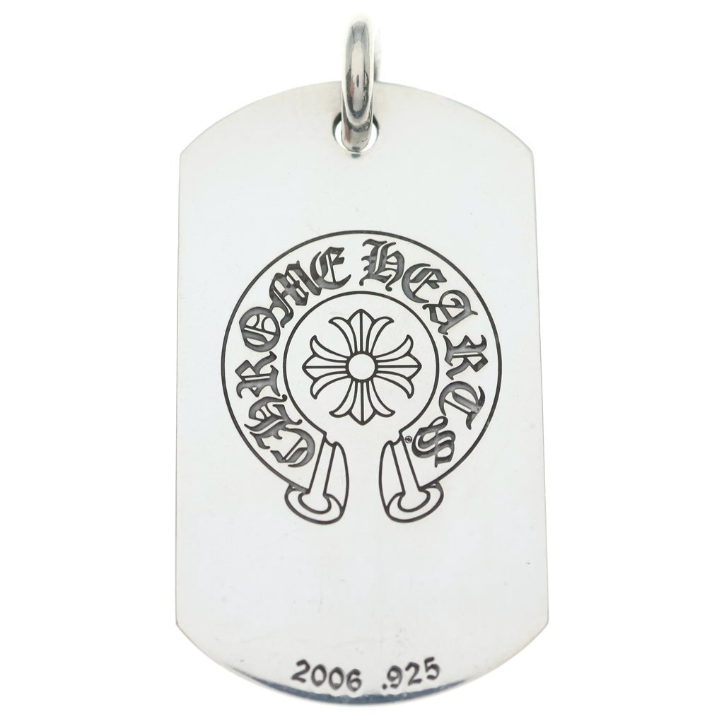 CHROME HEARTS(クロムハーツ) D TAG LRG LTD ホノルル限定 ラージドッグタグ ネックレストップ シルバー